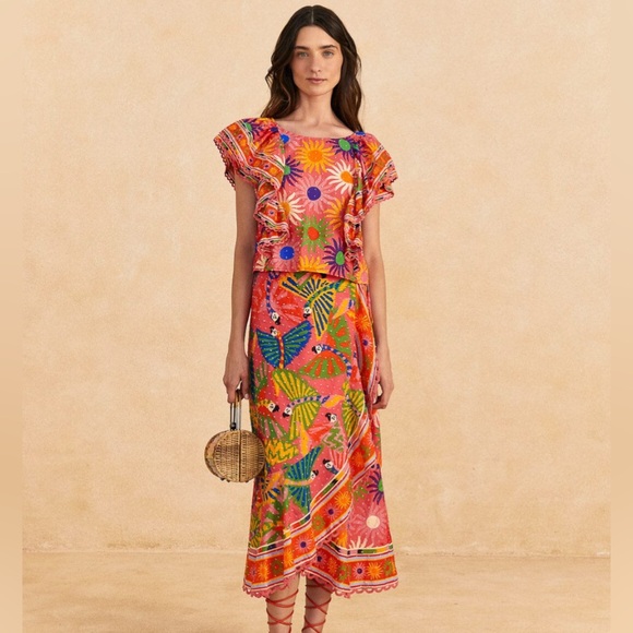 FARM Rio Dresses & Skirts - FARM Rio Suns & Macaws Skirt Set